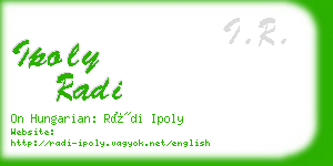 ipoly radi business card
